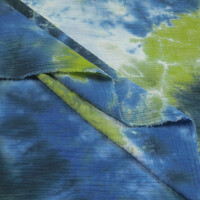 DOUBLE GAUZE TIE DYE BLUE/GREEN