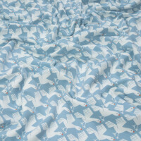 ORGANIC FRENCH TERRY BRUSHED SEAGULL SKY