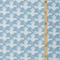 ORGANIC FRENCH TERRY BRUSHED SEAGULL SKY