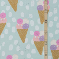 ORGANIC JERSEY GELATINO PASTEL BLUE
