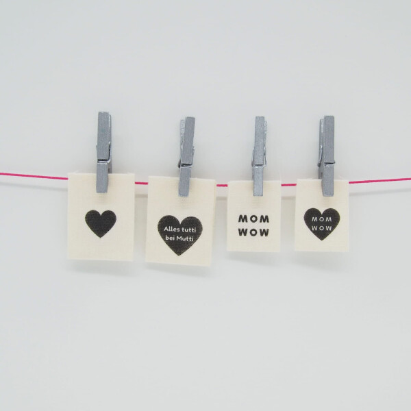 Etiketten zum einnähen Einnähetiketten Webetiketten Labels