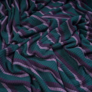 TENCEL DERBY RIBBED STRIPE JERSEY POND