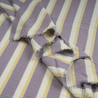 TENCEL DERBY RIBBED STRIPE JERSEY PURPLE HAZE