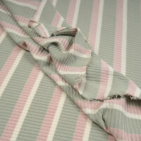 TENCEL DERBY RIBBED STRIPE JERSEY SOFT MINT