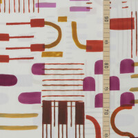 VISCOSE SMALL ABSTRACT ECRU