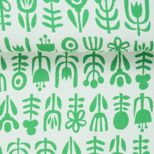BIO JACQUARD DIVERSITY ECRU/GREEN
