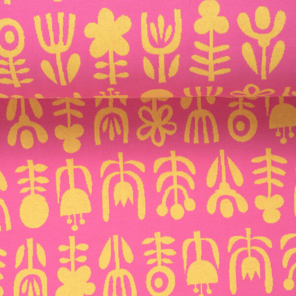 ORGANIC JACQUARD DIVERSITY PINK/YELLOW