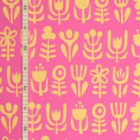 ORGANIC JACQUARD DIVERSITY PINK/YELLOW