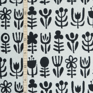 ORGANIC JACQUARD DIVERSITY BLACK/ECRU