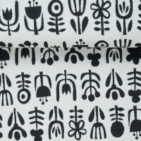 ORGANIC JACQUARD DIVERSITY BLACK/ECRU
