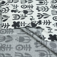 ORGANIC JACQUARD DIVERSITY BLACK/ECRU
