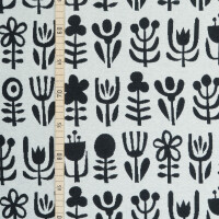 ORGANIC JACQUARD DIVERSITY BLACK/ECRU