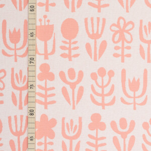ORGANIC JACQUARD DIVERSITY ECRU/ROSE