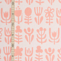 ORGANIC JACQUARD DIVERSITY ECRU/ROSE