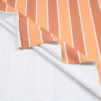 ORGANIC FRENCH TERRY STRIPES BROWN