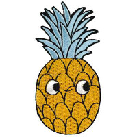PATCH EMBROIDERED PINEAPPLE
