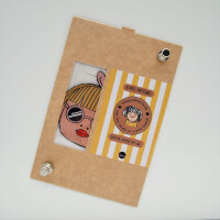 PATCH EMBROIDERED GIRL WITH BOW