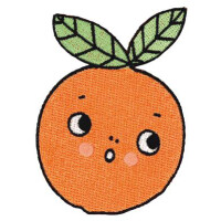PATCH EMBROIDERED ORANGE
