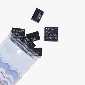 WOVEN LABEL MISTAKES MADE LESSONS LEARNED (6 pcs)