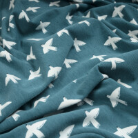 ORGANIC FRENCH TERRY DOVE STEEL