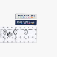 WOVEN LABEL MADE WITH LOVE & SWEAR WORDS (6 pcs)