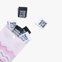 WOVEN LABEL THIS IS THE BACK (6 pcs)