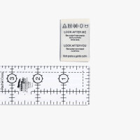 WOVEN LABEL LOOK AFTER ME, LOOK AFTER YOU (6 pcs)