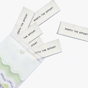 WOVEN LABEL WORTH THE EFFORT (6 pcs)