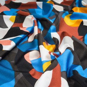 SPORT/BADE LYCRA ABSTRACT BLACK/ROYAL