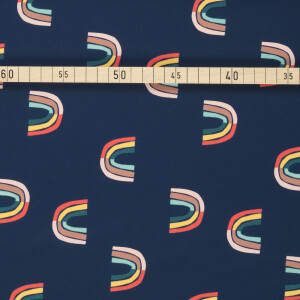SPORT/SWIM LYCRA RAINBOW NAVY