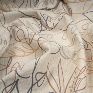 CANVAS LEAVES LINES NATURAL