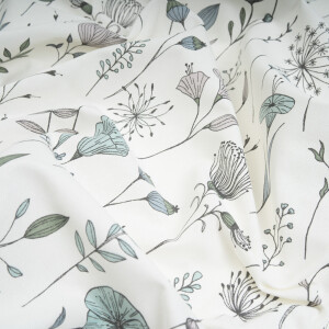 CANVAS DELICATE FLOWERS NATURAL