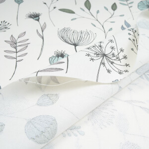 CANVAS DELICATE FLOWERS NATURAL