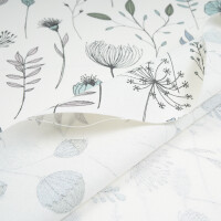 CANVAS DELICATE FLOWERS NATURAL