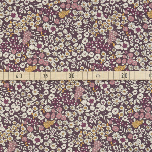 CANVAS SEA OF FLOWERS PLUM