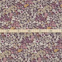 CANVAS SEA OF FLOWERS PLUM