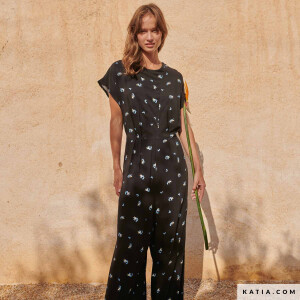 mind.70cm-ECOVERO BIRDS OF PARADISE BLACK