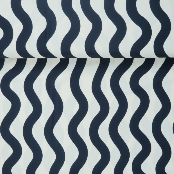 SPORT/SWIM LYCRA WAVES BLACK/WHITE