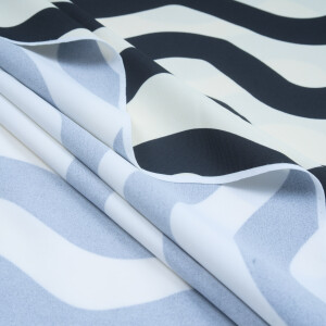 SPORT/SWIM LYCRA WAVES BLACK/WHITE