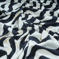SPORT/SWIM LYCRA WAVES BLACK/WHITE