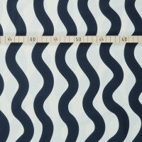 SPORT/SWIM LYCRA WAVES BLACK/WHITE