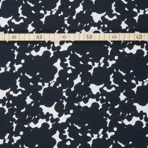 ECOVERO CREPE CLOUDY BLACK