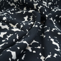 ECOVERO CREPE CLOUDY BLACK