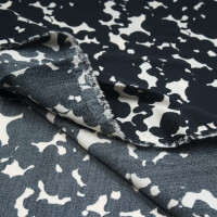 ECOVERO CREPE CLOUDY BLACK