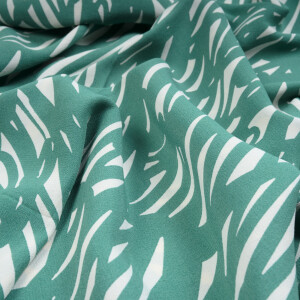 ECOVERO CREPE SKETCHY AQUA