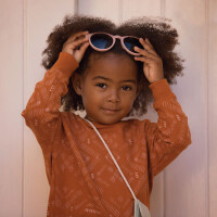 FRENCH TERRY PATTERN STRIPES AUTUMNAL BROWN