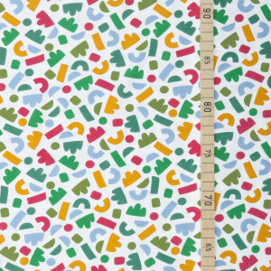 JERSEY LITTLE SHAPES WHITE