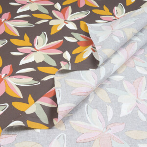 COATED POPLIN LILLY DARK BROWN