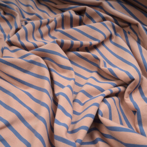 JERSEY BRETON STRIPES RED DESERT/INDIGO