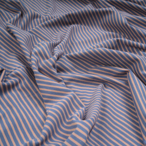 JERSEY MARITIM STRIPES  RED DESERT/INDIGO